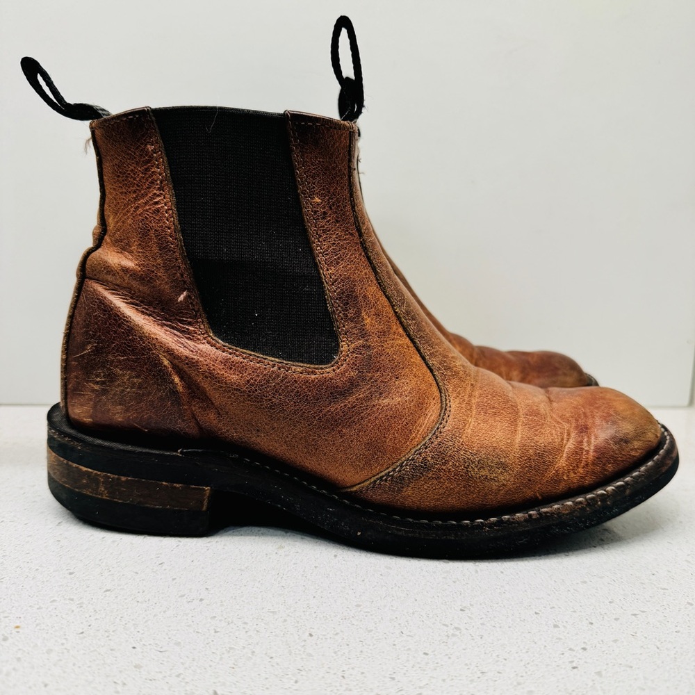 Brown Leather Ankle Boots